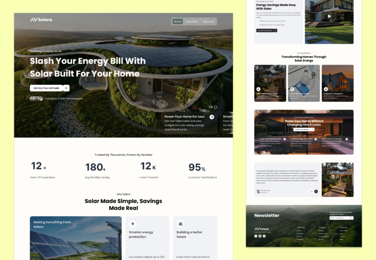 Solera Landing Page Design